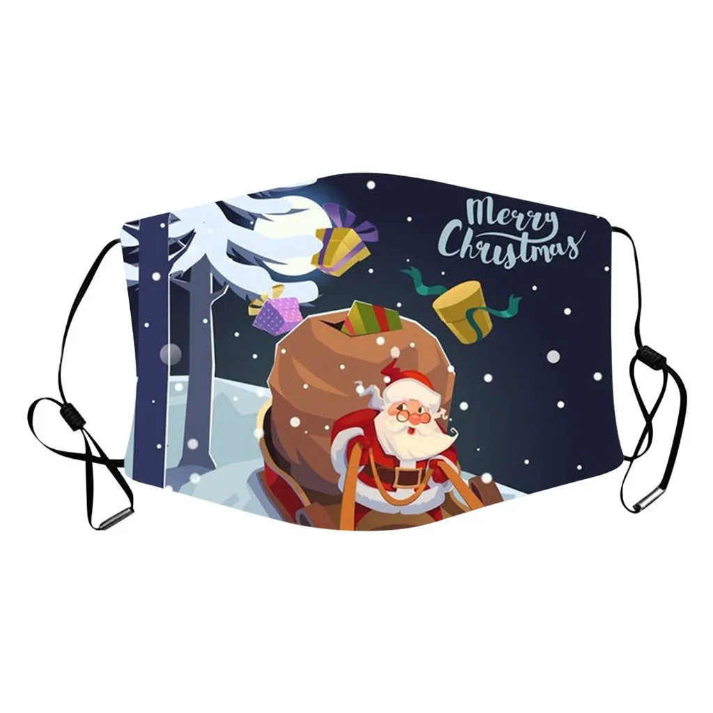 25 # Merry маска для новогодней Вечеринки Снеговик Санта Клаус Лось активированного