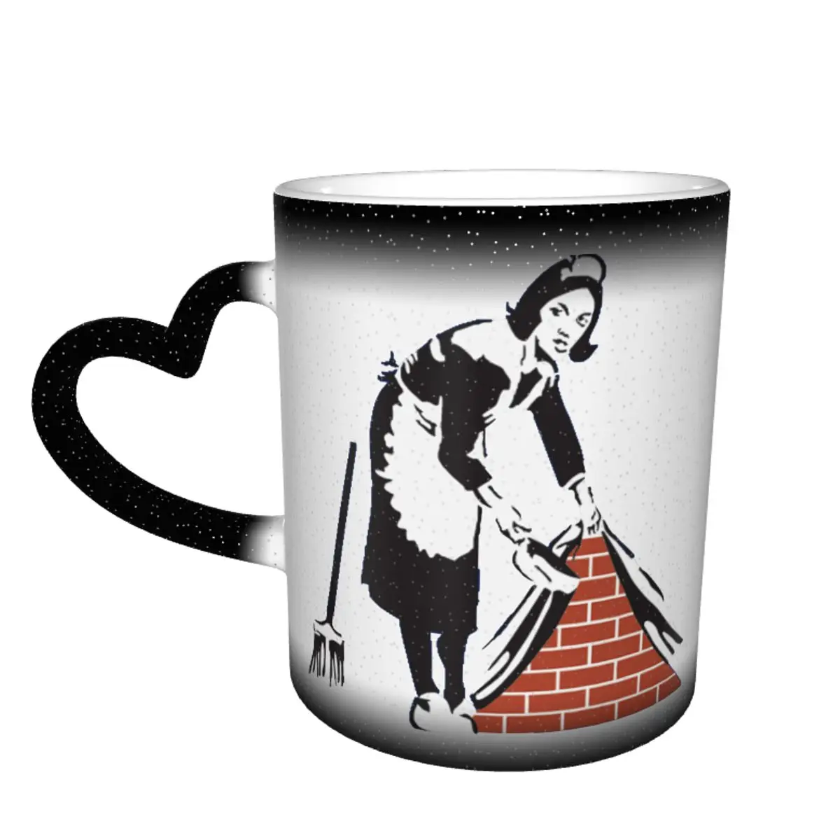 

Кружка Banksy, кружка для кафе, кружка меняющегося цвета, оптовая продажа, Классические керамические чашки