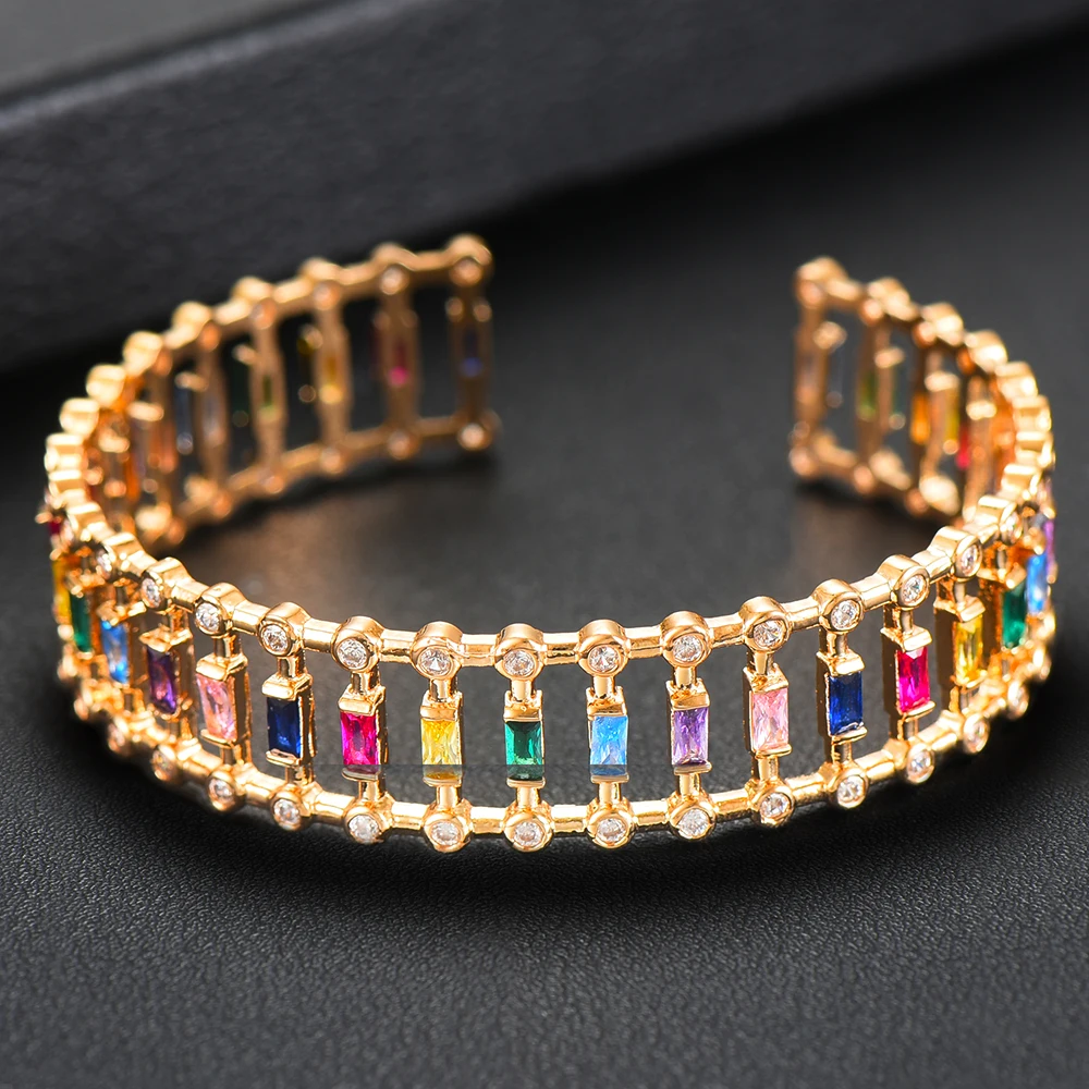 

missvikki Classic punk style Open Bangle stackable for Women Daily Fashion Trendy Anniversary Party Show Jewelry Ladies Gift