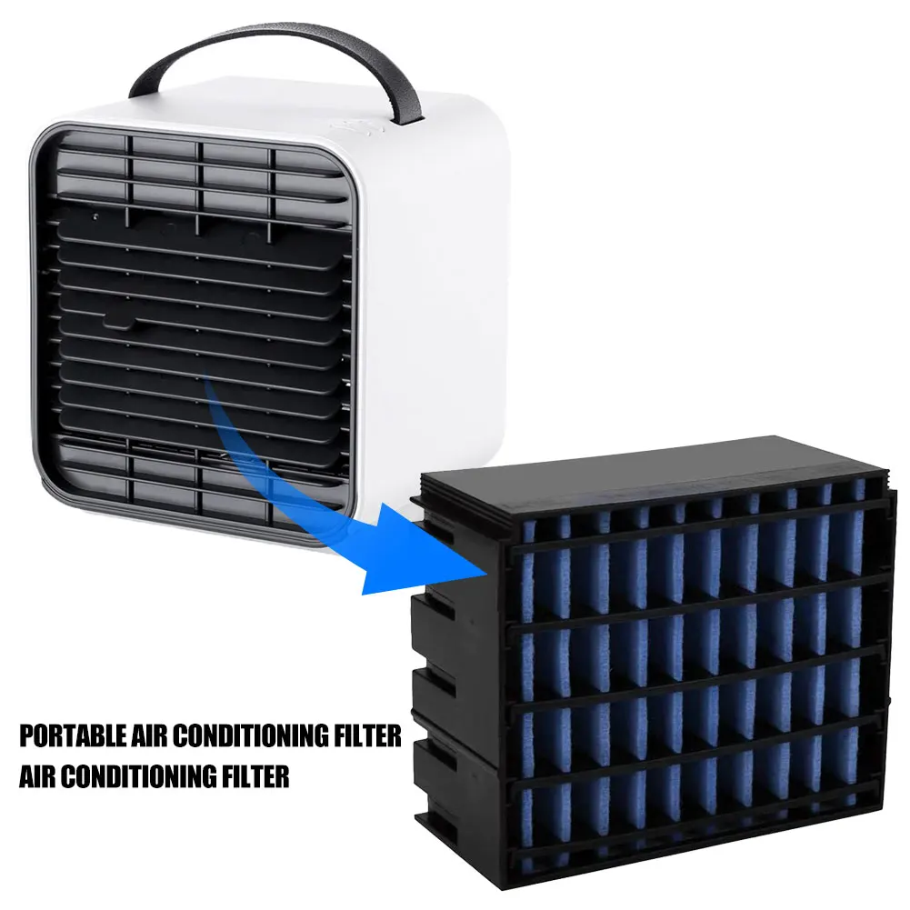 

10pcs/set Filter Element Replacement for Air Cooler Portable Mini Air Humidifier Air Personal Space Cooler Replacement Filter