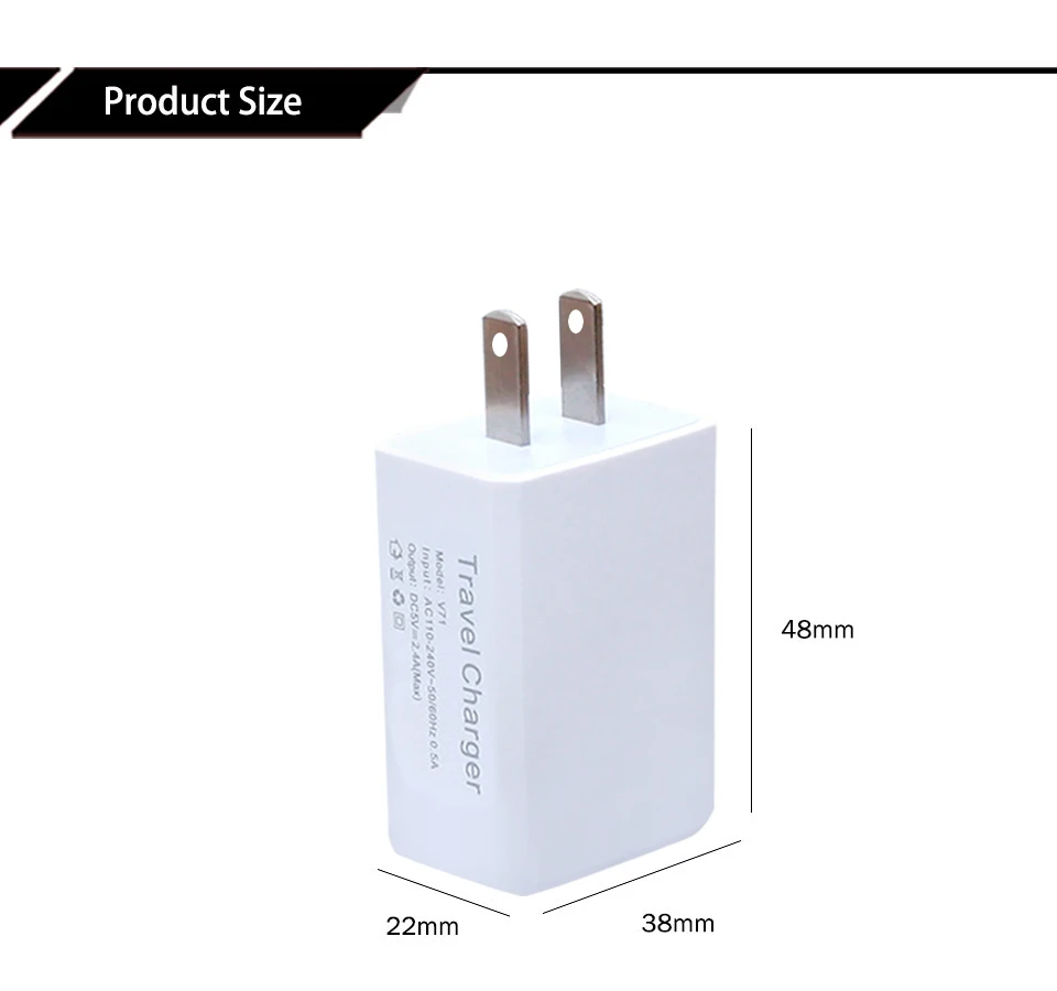 Двойной USB кабель для мобильного телефона для Зарядное устройство 5V 2A европейского стандарта ЕС США вилка универсальный для IPhone samsung htc Xiaomi EUR телефон планшет