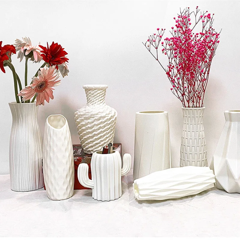 Ваза для цветов домашняя Цветочная композиция гостиной оригами пластиковое