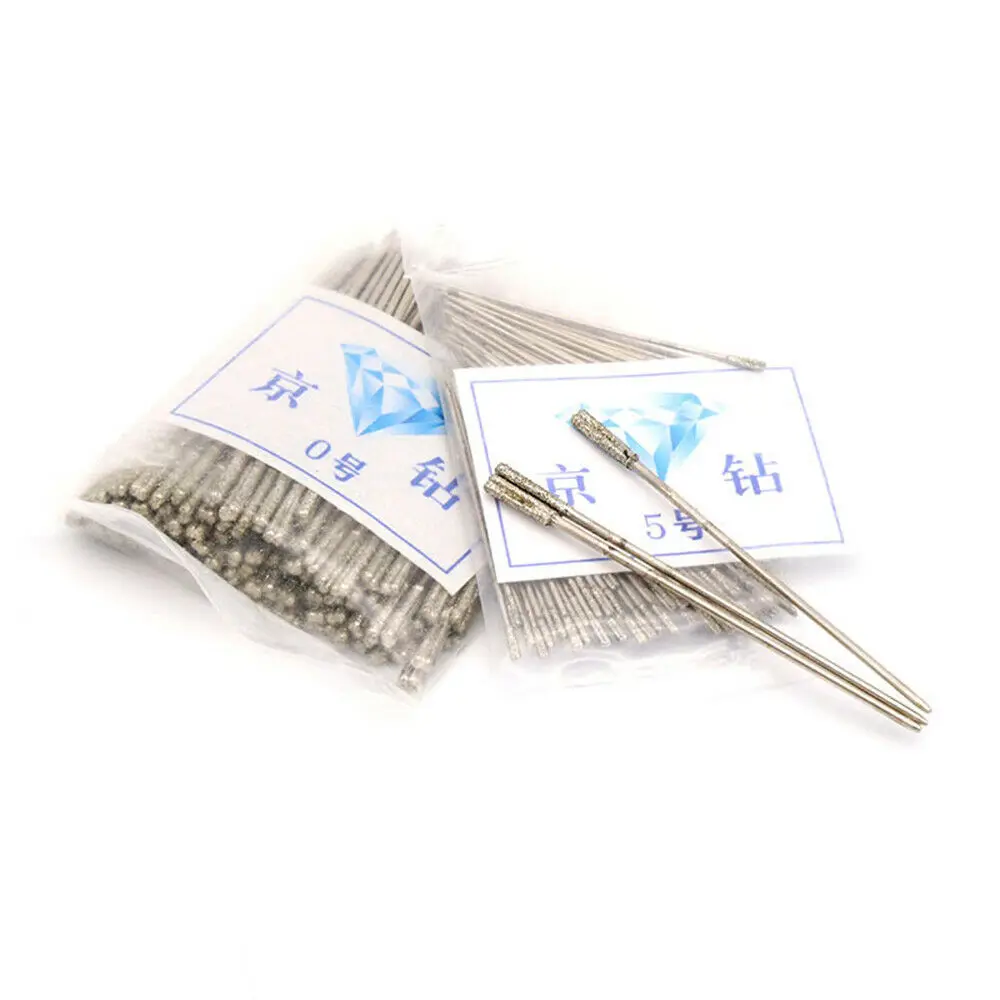 

1mm - 2.2mm Diamond Coated Tipped Drill Bits for Tile Glass Jewellery Hole Saw