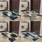 Большие домашние напольные коврики, ковер, кухонный коврик, коврик для ванной, коврики для входной двери в прихожей, ковер, нескользящий коврик для разрезания двери из ПВХ, коврик на заказ