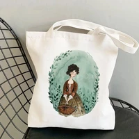 shopper claire fraser bag harajuku women shopping bag outlander canvas shopper bag girl handbag tote bag shoulder lady bag