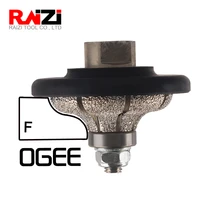 raizi f ogee diamond hand profile wheel for 20 30 mm granite marble grinder vacuum brazed stone edge grinding profiler best sale