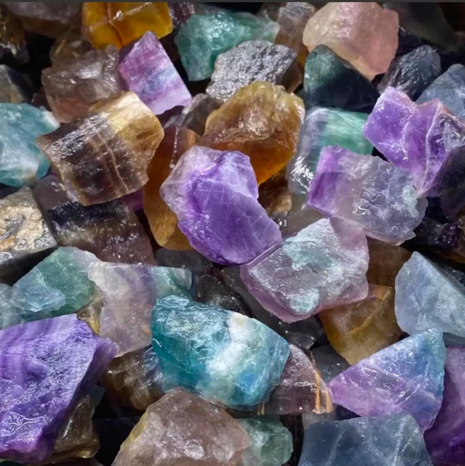 Природные цветные фторшпаты домашняя ароматерапия украшения для морского