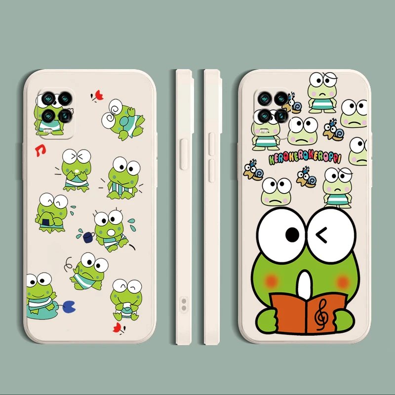 

For Realme C11 C12 C15 C17 8 7 Pro 7i C3 5 5i 5S 6i C25S C25 Phone Case Frog Straight Edge Silicone Protective Cover
