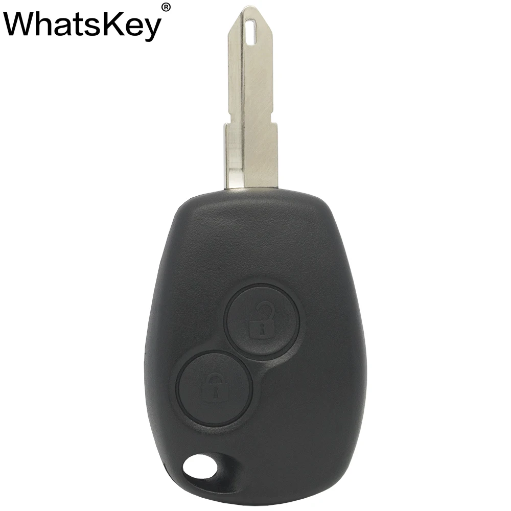 

WhatsKey 2/3 Button Car key Shell Case Cover For Renault Dacia Duster Clio 3 Logan Twingo Kangoo Modus NE73/VAC102 blade Uncut