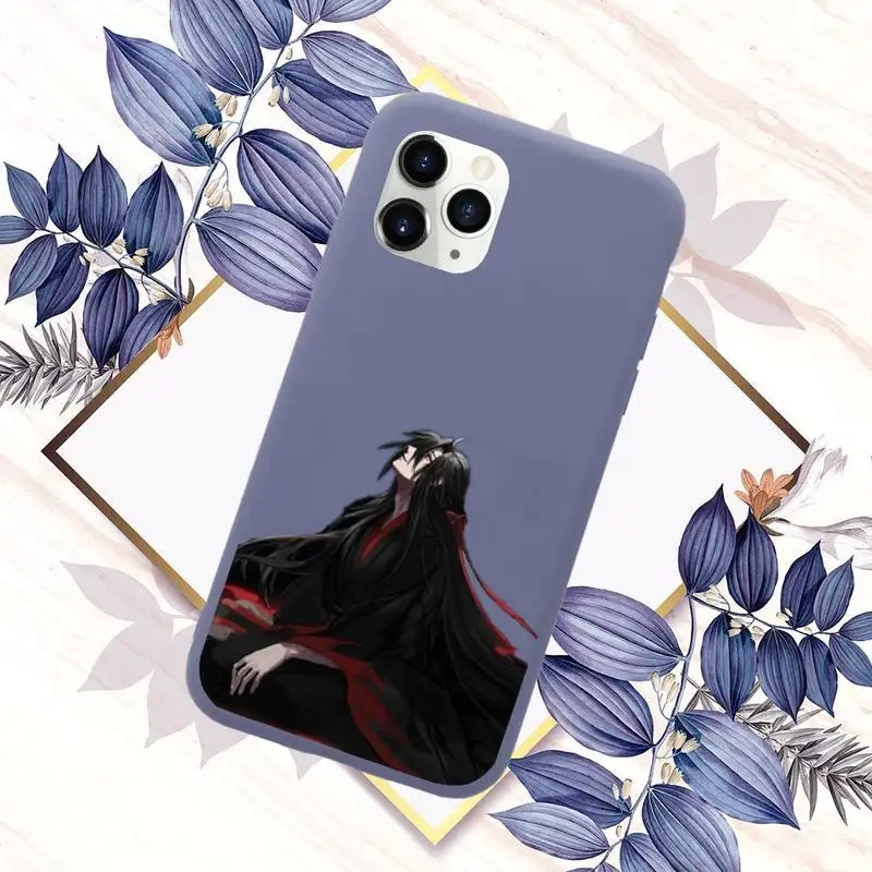 

Cartoon Mo dao zu shi Phone Case Candy Color for iPhone 11 12 mini pro XS MAX 8 7 6 6S Plus X SE 2020 XR