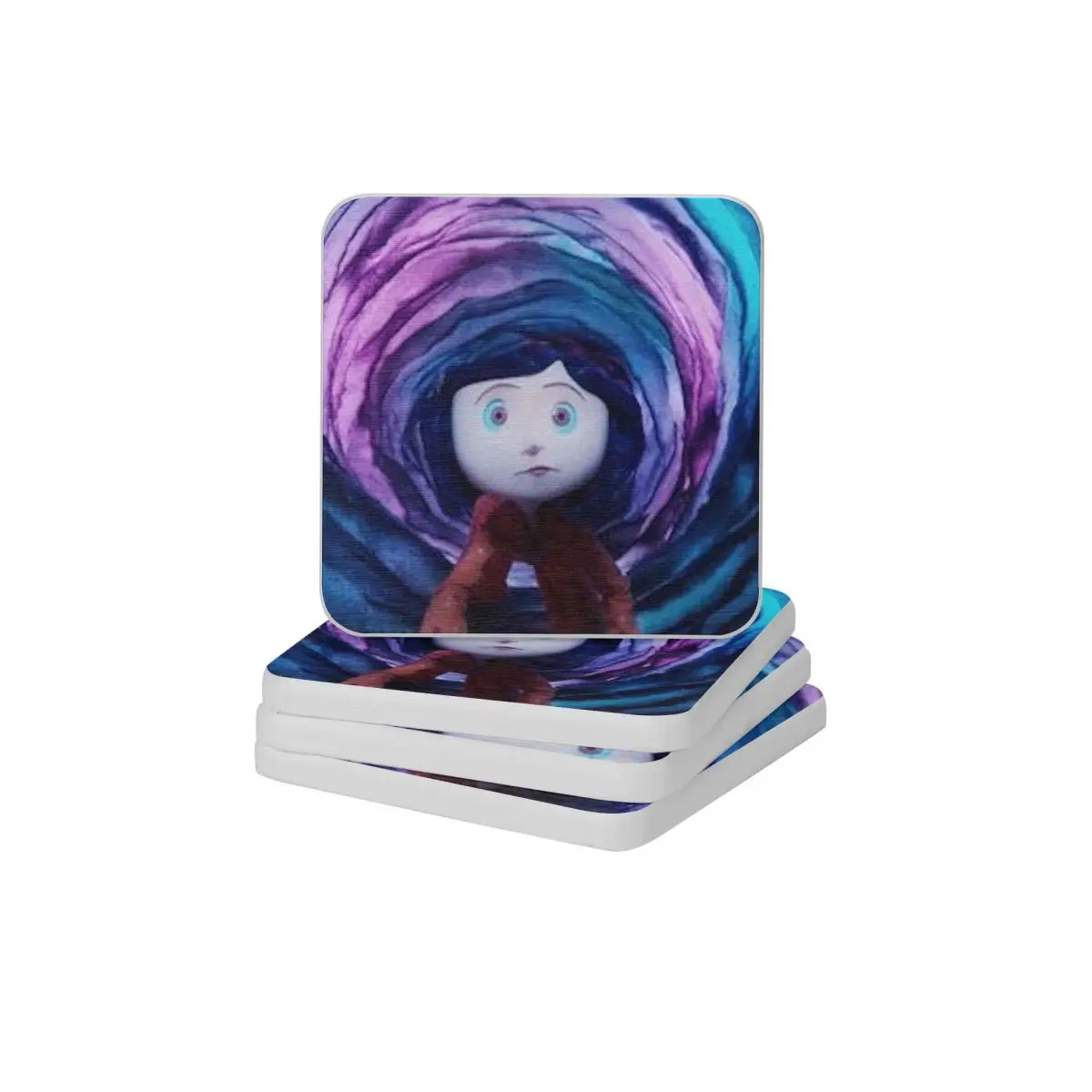 

Coraline Diatomite квадратной, круглой формы Coaster Экологически чистый Коврик для мыла и зубной щетки 10x10 см