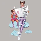 Unciron мама и дочь Переводные термонаклейки Diy, топы с аппликацией, виниловые модные нашивки для одежды