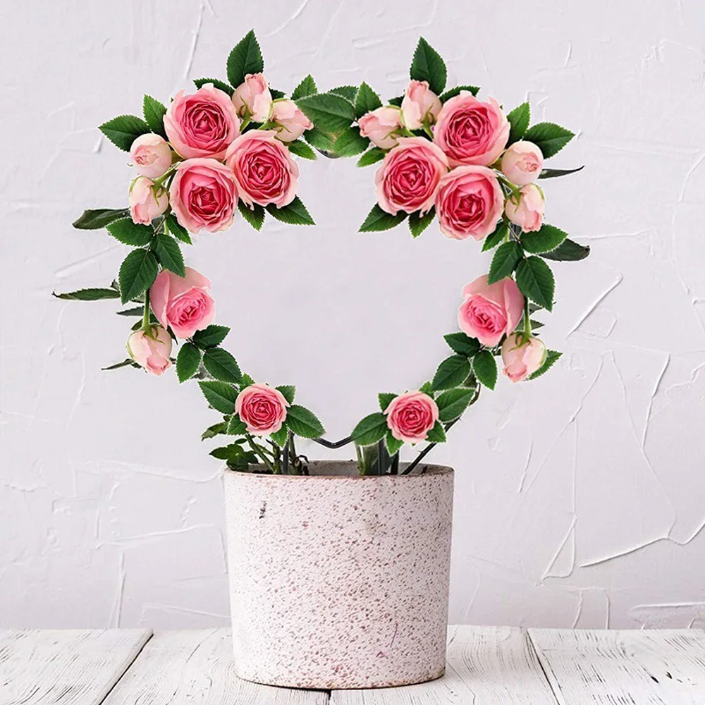 Металлический садовый решетка для подъема растений цветов овощей розового