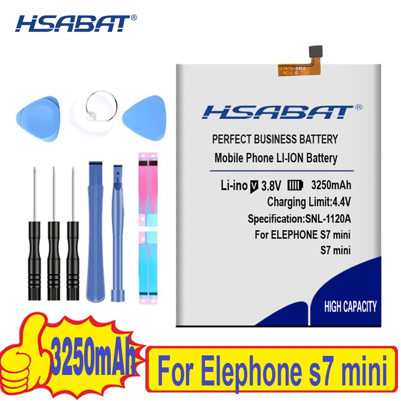 Высококачественный аккумулятор HSABAT для Elephone S7 / R9 S3 A5 P8 Max P8000 mini P9000 Lite MINI A4 M2