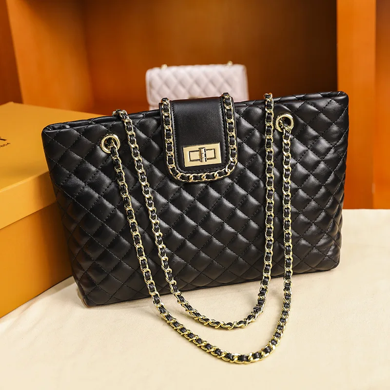 

New Fashion Trend Single Shoulder Bag Large Capacity PU Handbag Multi-Function Women Bag PersonalityInclined Shoulder Bag