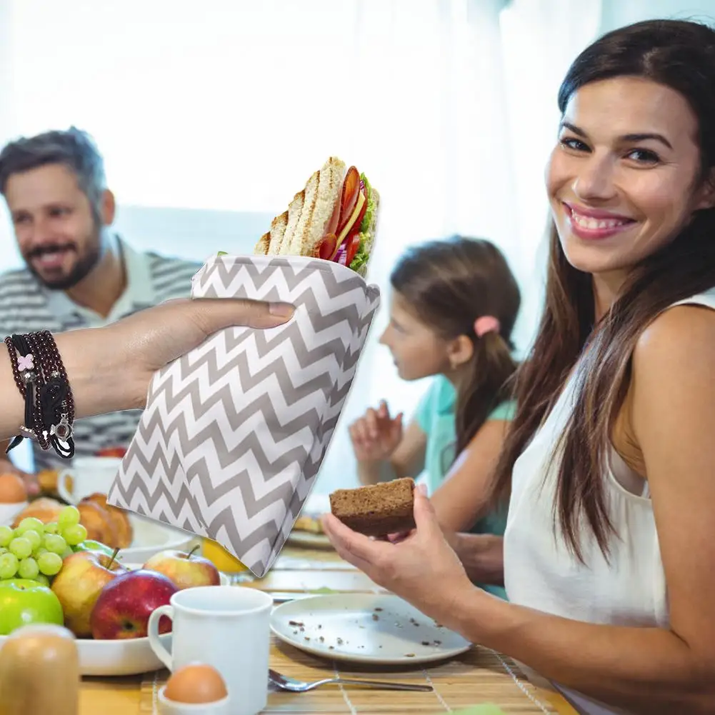 3 шт. Многоразовые Пакеты для закусок водонепроницаемый пакет хлеба сэндвич