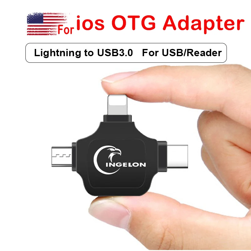 адаптер type c usb Адаптер OTG 3 в 1 0 для i phone pad камеры мыши микрофона