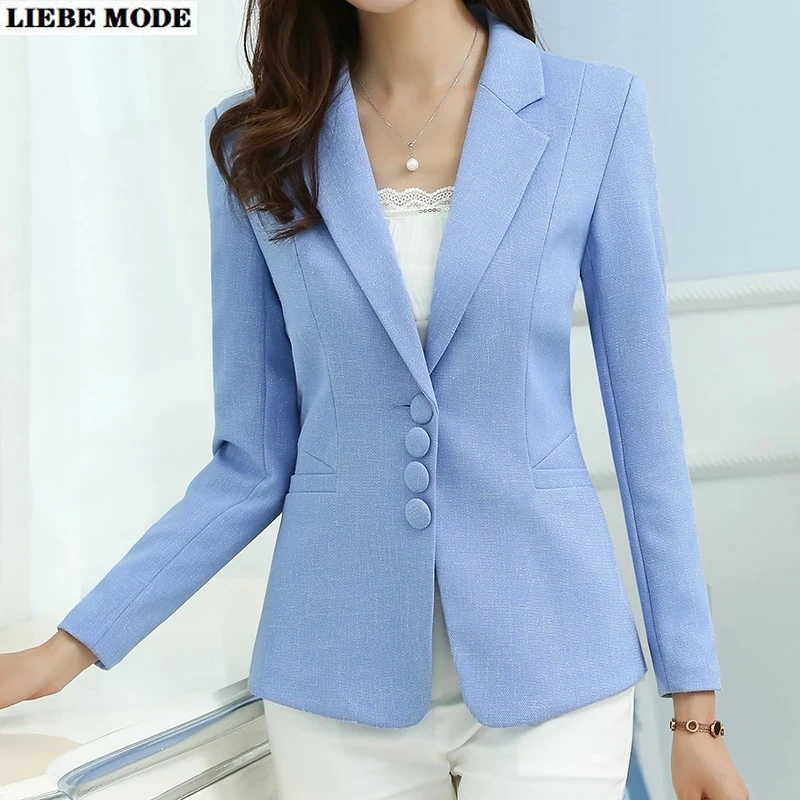 

Korean Style Grey Green Pink Red Blue Big Size Short Blazer Business 2021 Office Lady Casual Fashion Button Suit Jacket Coat 5XL