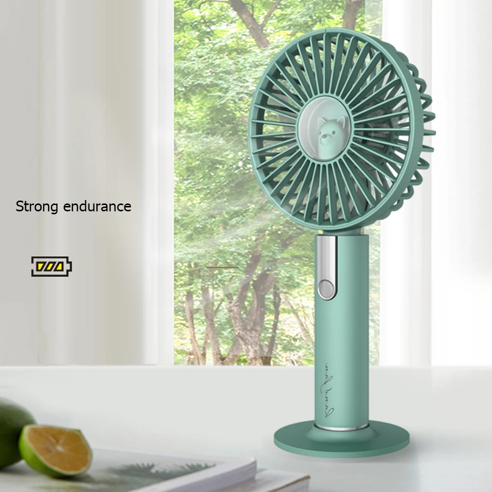 Портативный мини ручной вентилятор с зарядкой от USB охлаждающий 3 скорости