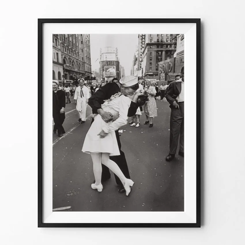 Винтажное художественное черно белое настенное искусство фотоплакат Нью Йорк