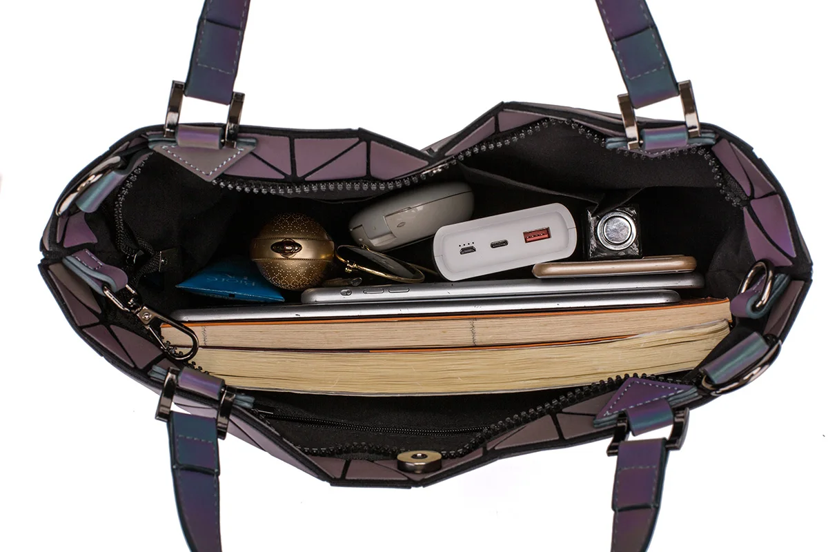Сумка-мессенджер DIOMO Женская светящаяся с геометрическим узором | Багаж и сумки