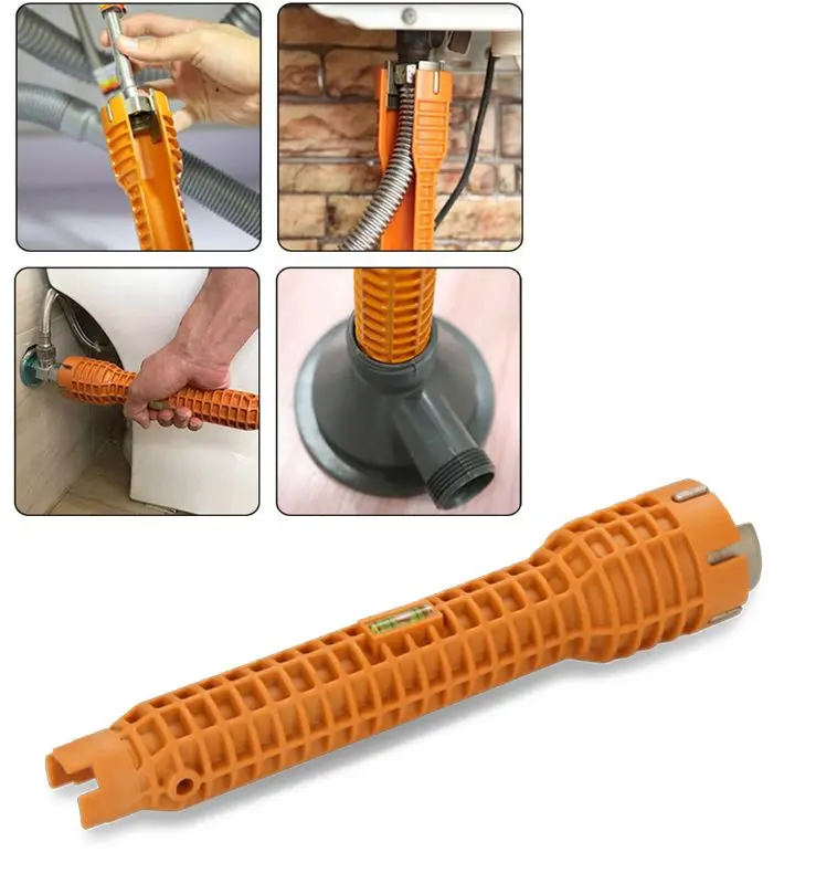 Кран и раковина с двойной головкой установщик гаечный ключ водопровод снасти