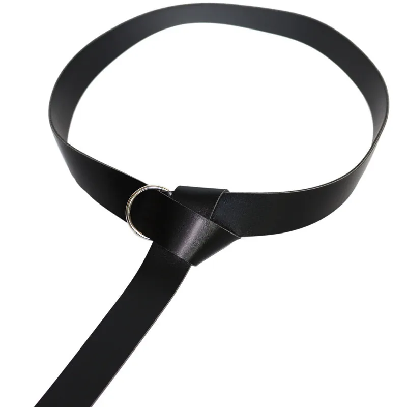 Ремень в средневековом стиле мужской кожаный пояс с кельтской пряжкой рыцаря