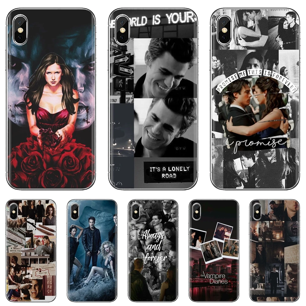 Художественный силиконовый чехол для телефона Дневники вампира iPod Touch iPhone 11 Pro 4 4S