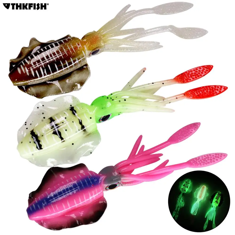 15 см/20 г ультрафиолетовые светящиеся рыболовные приманки Мягкая приманка