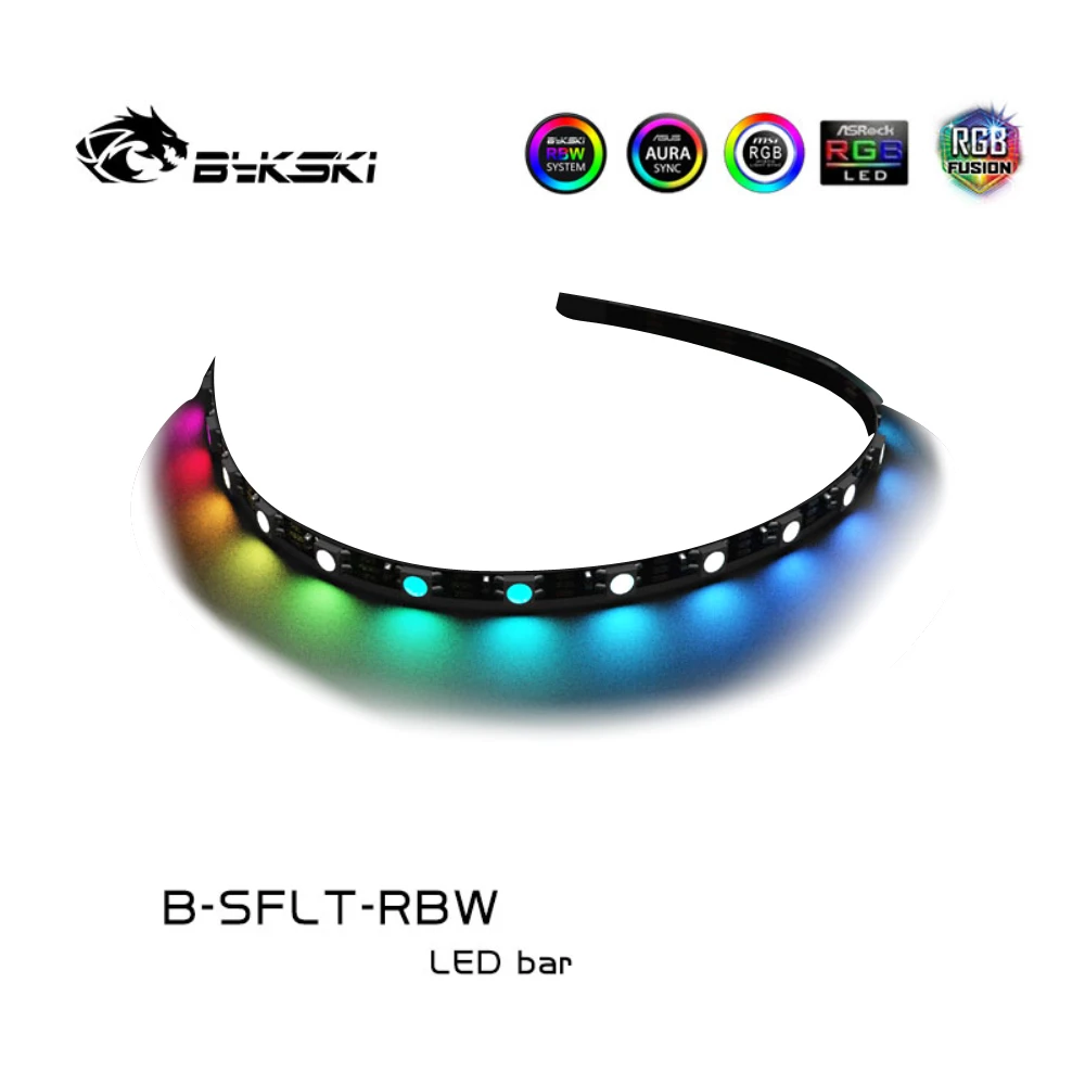 Мягкая Светодиодная лента Bykski A RGB гибкая световая 116/159/230/283/330/413/500 мм 5 В чехол для