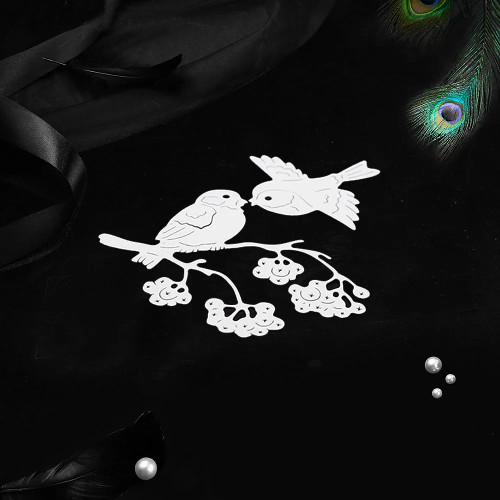 DIY Форма для ножей альбом скрапбукинга травление ветки птиц тиснение