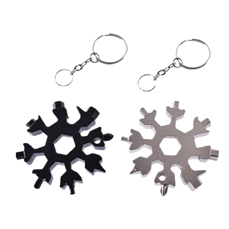 

Multifunctional Snowflake Wrench 8-Angle Manual Screwdriver EDC Outdoor Carry Tool 20-in-One Portable Spanner Set