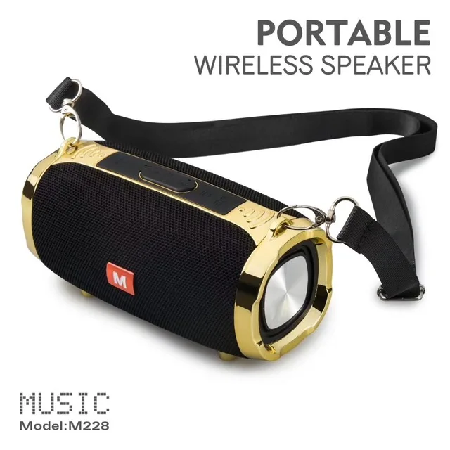 M228 BLACK 20 Вт Беспроводная Bluetooth Колонка Портативная колонка Bluetooth Саундбар музыкальный плеер Boom Box с fm-радио компьютерный сабвуфер - Цвет: M228 BLACK