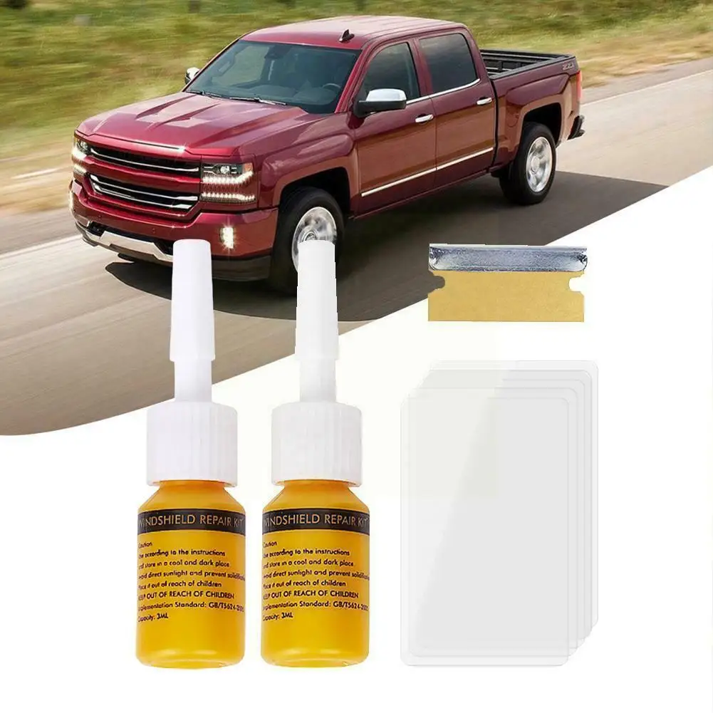 

Cracked Glass Repair Kit Windshield Nano Repair Liquid Phone Screen DIY Scratch Restore Utensil Window Repair TSLM1 Crack C Y4V2