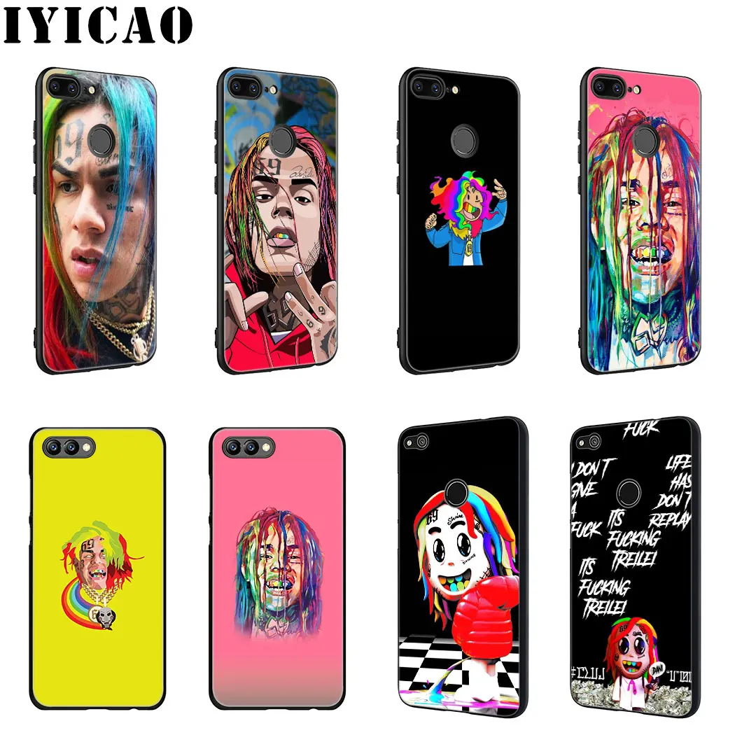 Мягкий силиконовый чехол IYICAO Rapper 69 6IX9INE для Huawei Honor view 20 9X Pro 10 9 8 Lite 8X 8C 7X 7C Note |