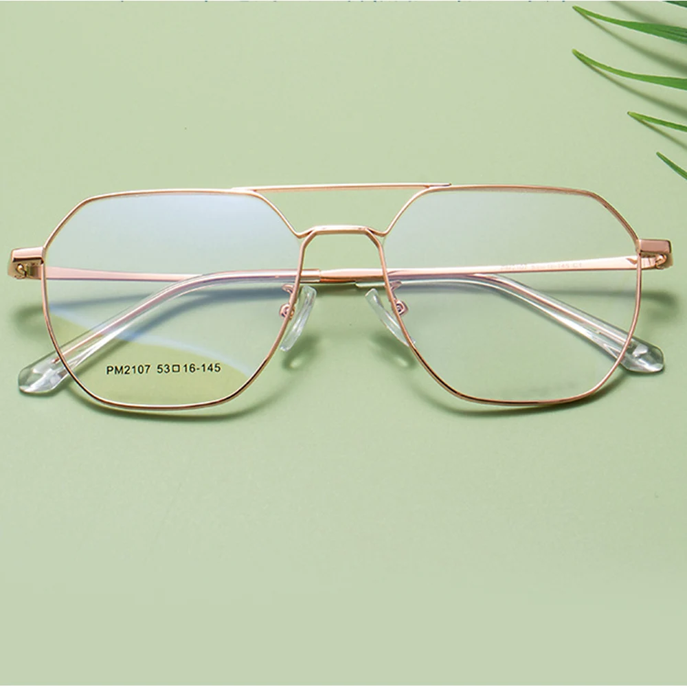 

double bridge oversized round eyeglasses Spectacle Frame Can Customize Myopia N Reading Glasses