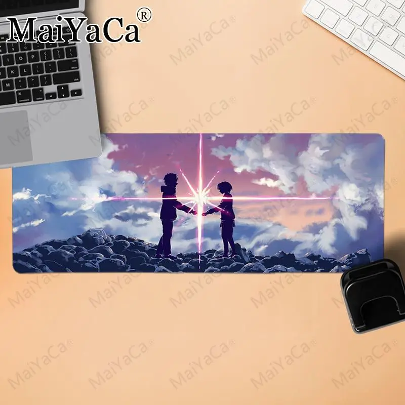 

MaiYaCa your name Anime Anti-Slip Durable Silicone Computermats Comfort Mouse Mat Gaming Mousepad size for 40X60cm 30*80cmx2mm