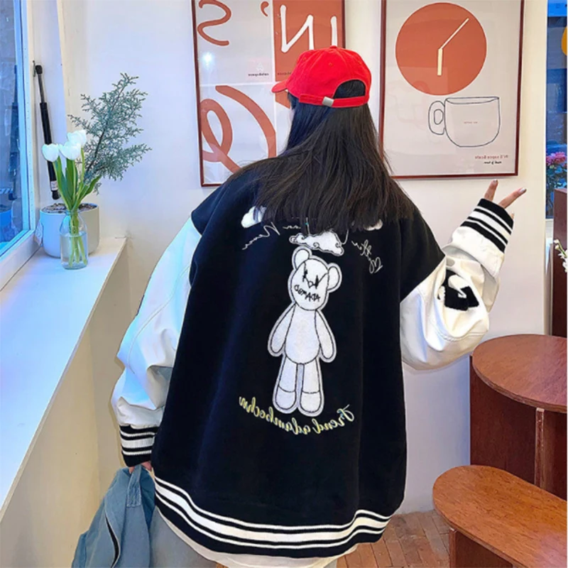 

Men Baseball Uniform Men Spring And Autumn Flight Jacket Women Spring Jacket Couple Japanese Tide Brand Women New Autumn Coats