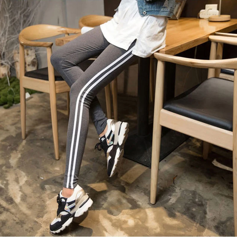 Брюки женские в полоску повседневные мягкие эластичные Простые универсальные