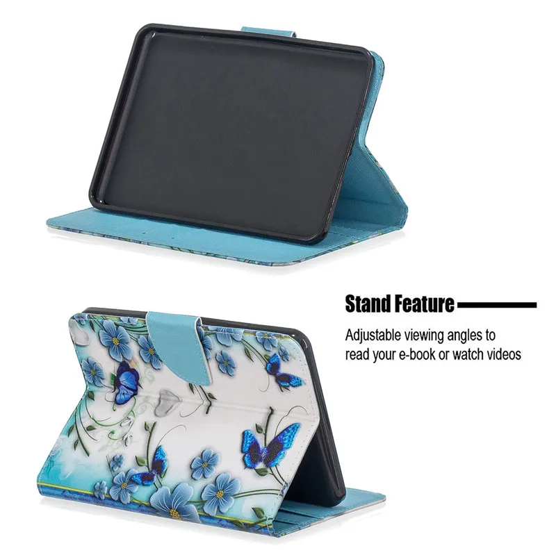 Чехол для Kindle 2019 милый кожаный кошелек с единорогом кошкой цветком девочек чехол подставка 10 го поколения