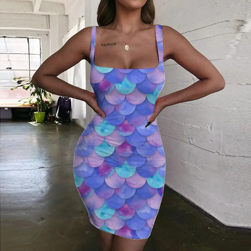 

Женское платье-русалка в стиле Харадзюку, с градиентом