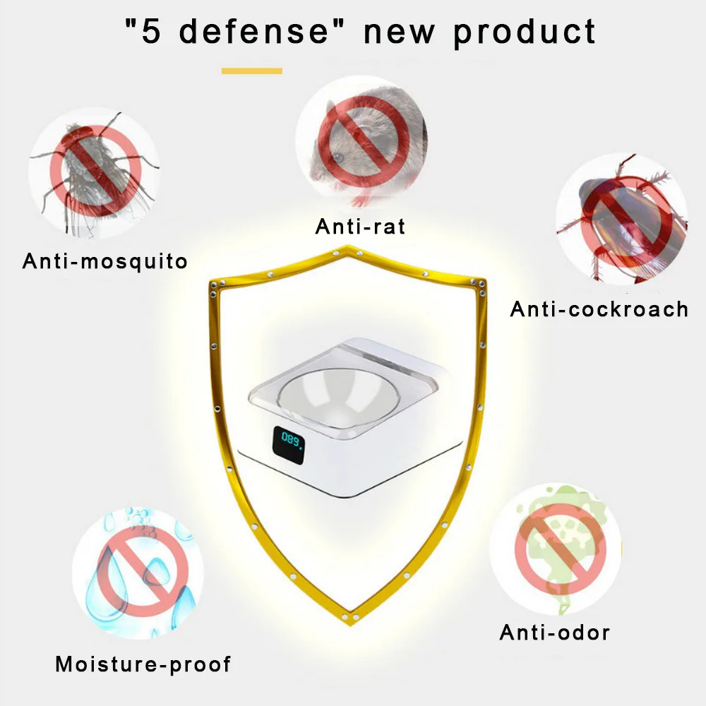 

Automatic Pet Feeder Intelligent Feeder Infrared Sensor Auto Open Cover Bowl Anti-mouse Moisture-proof Dog Cat Food Dispenser