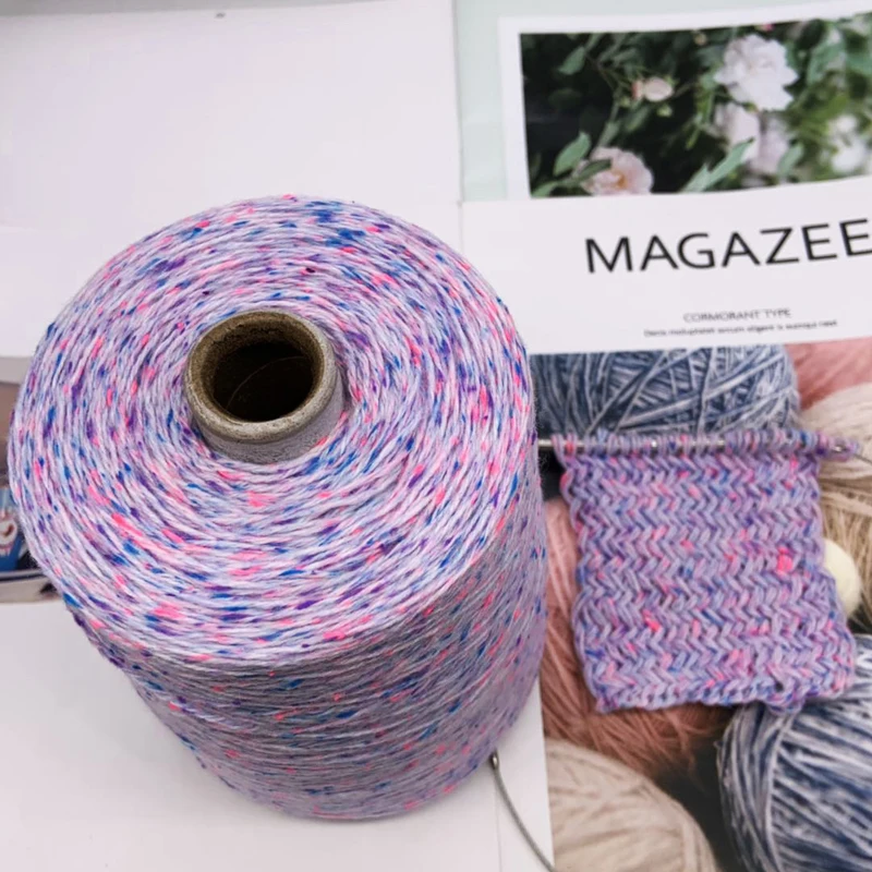 Акриловая хлопковая пряжа для вязания крючком X5112 ограниченная серия 500 г | Дом и