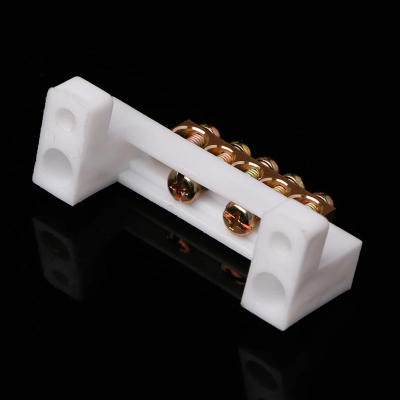 5 позиций Электрический винтовой кабельный разъем барьер клемма полоса Блок Бар #