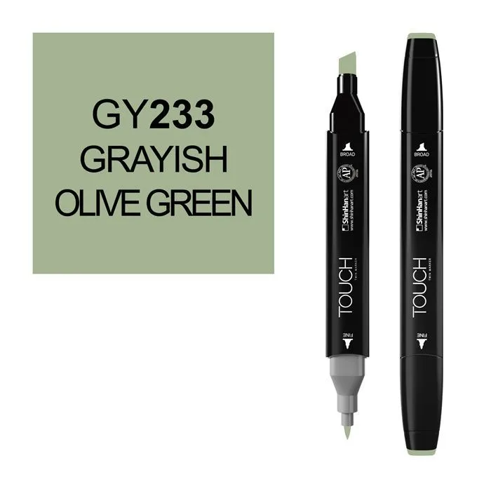 Touch marker twin 233 gray-green olives gy233 | Art Markers