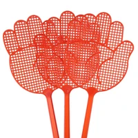 cute palm shaped plastic fly swatters prevent pest mosquito tool flies retractable trap garden supplies random color qbmy