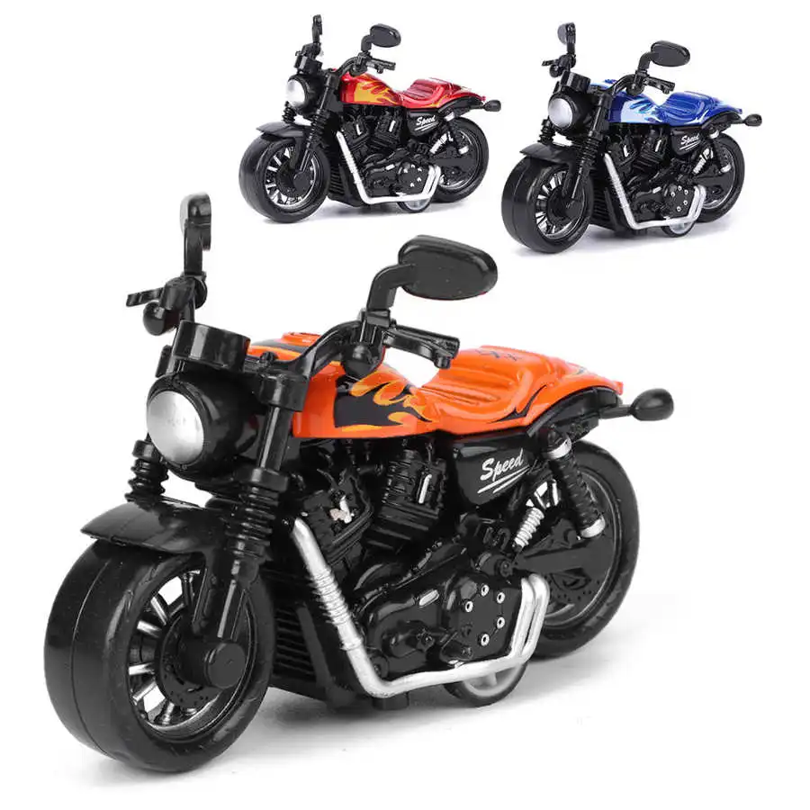 Детская игрушечная машинка из сплава модель мотоцикла детская игрушка с высокой