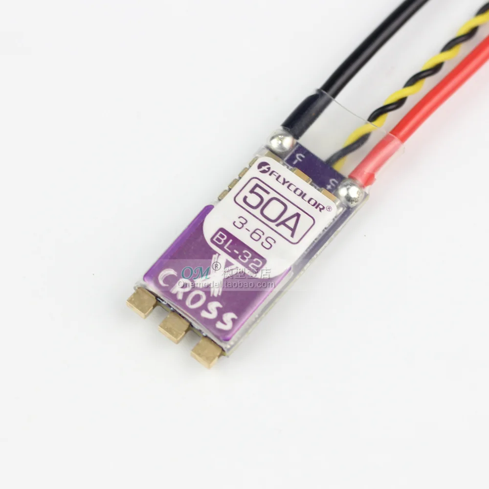 FLYCOLOR BLHeli_32 35A 45A 50A X Cross бесщеточный электронный контроллер скорости ESC 3 6S Dshot1200/RGB