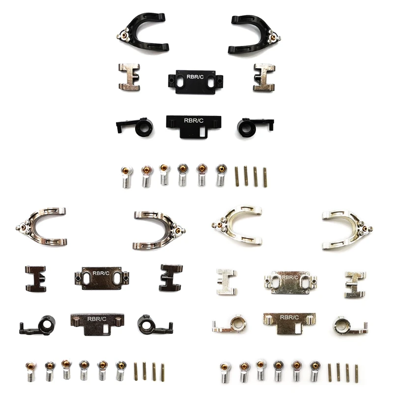 

2021 New Metal Upper Down Swing Arm with Steering Cup Set for WPL D12 1/10 RC