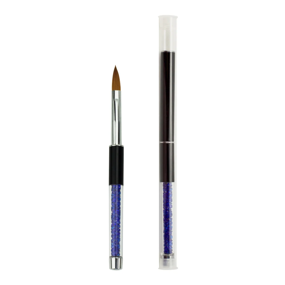 

Acrylic Brushes 3 Size Nail Art Brushes Set 3D UV Gel Draw Painting Flower Stripe Drawing Pen Rhinestone Handle Nail Tool Salon